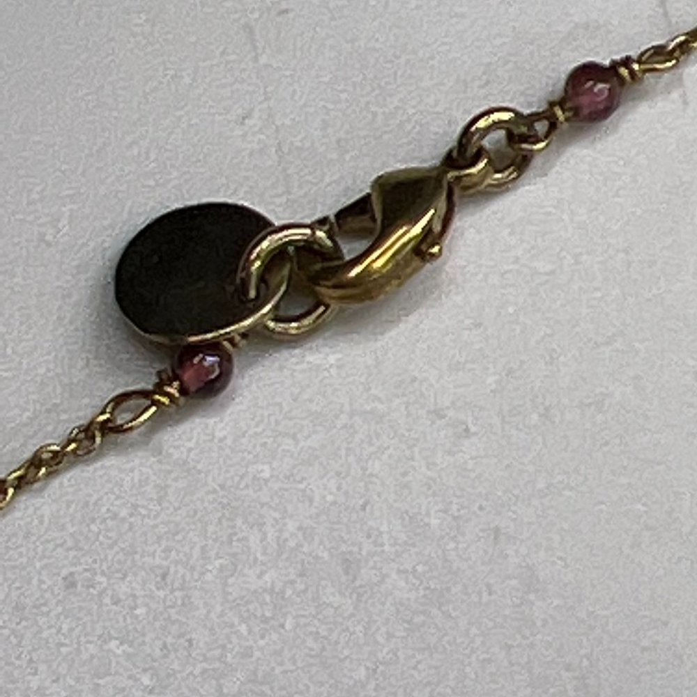 5 OCTOBRE GOLD & VIOLET EVENING NECKLACE | WOMENS - Picture 3 of 5